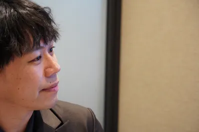 インタビュー中の様子