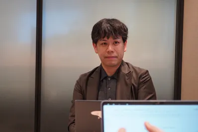 インタビュー中の様子